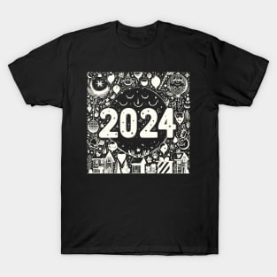 2024 Happy New Year T-Shirt